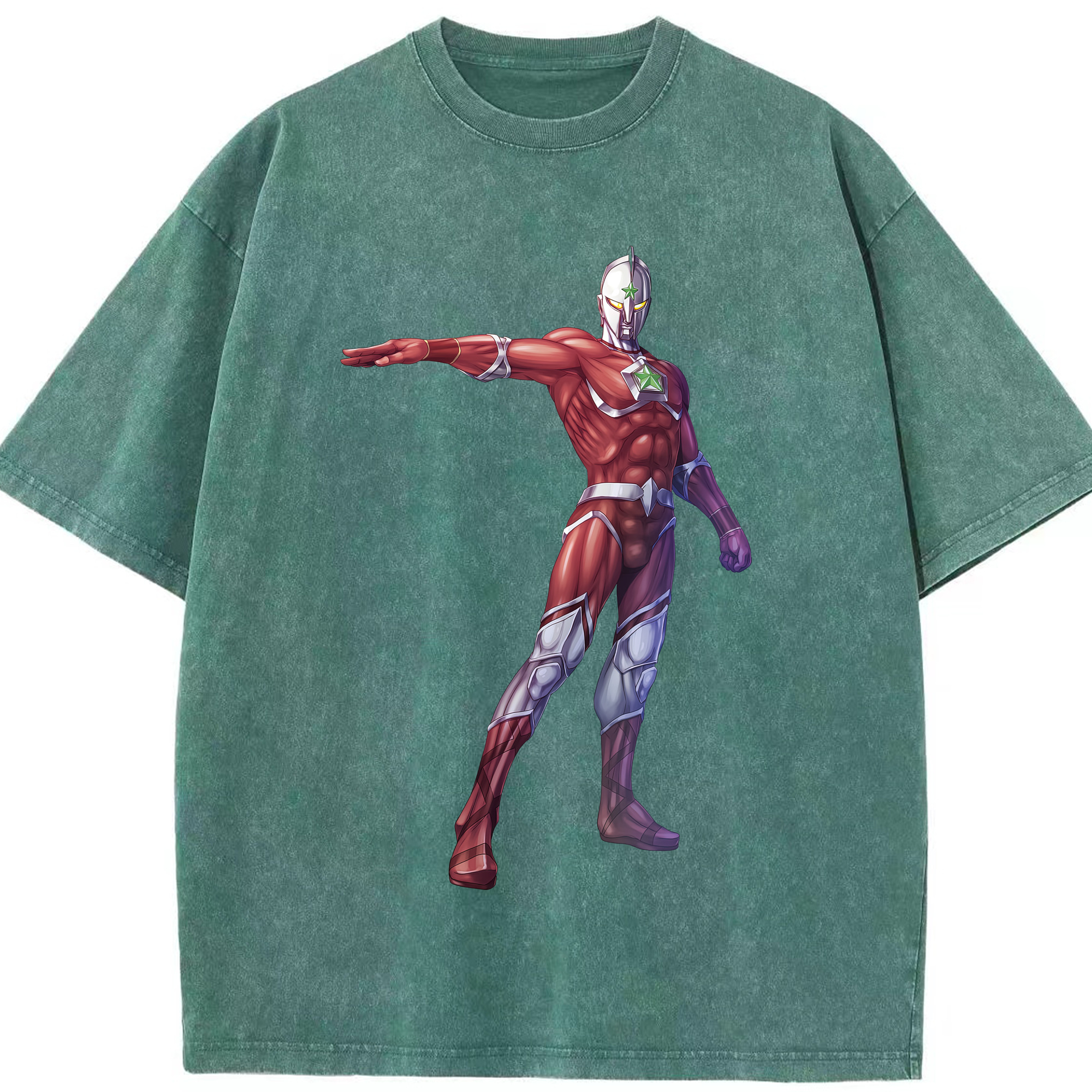 （画像用） ウルトラマン Ultraman 綿100% ヴィンテージ風 半袖Tシャツ（フロントプリント）
